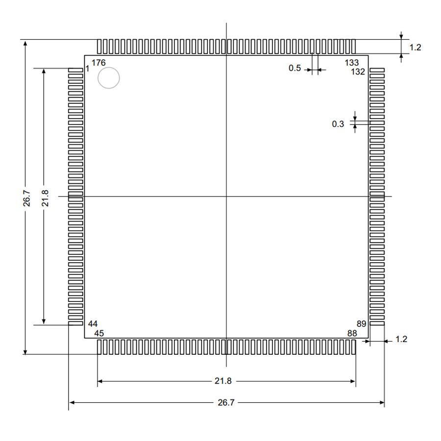 STM32H743IIT6 Footprint